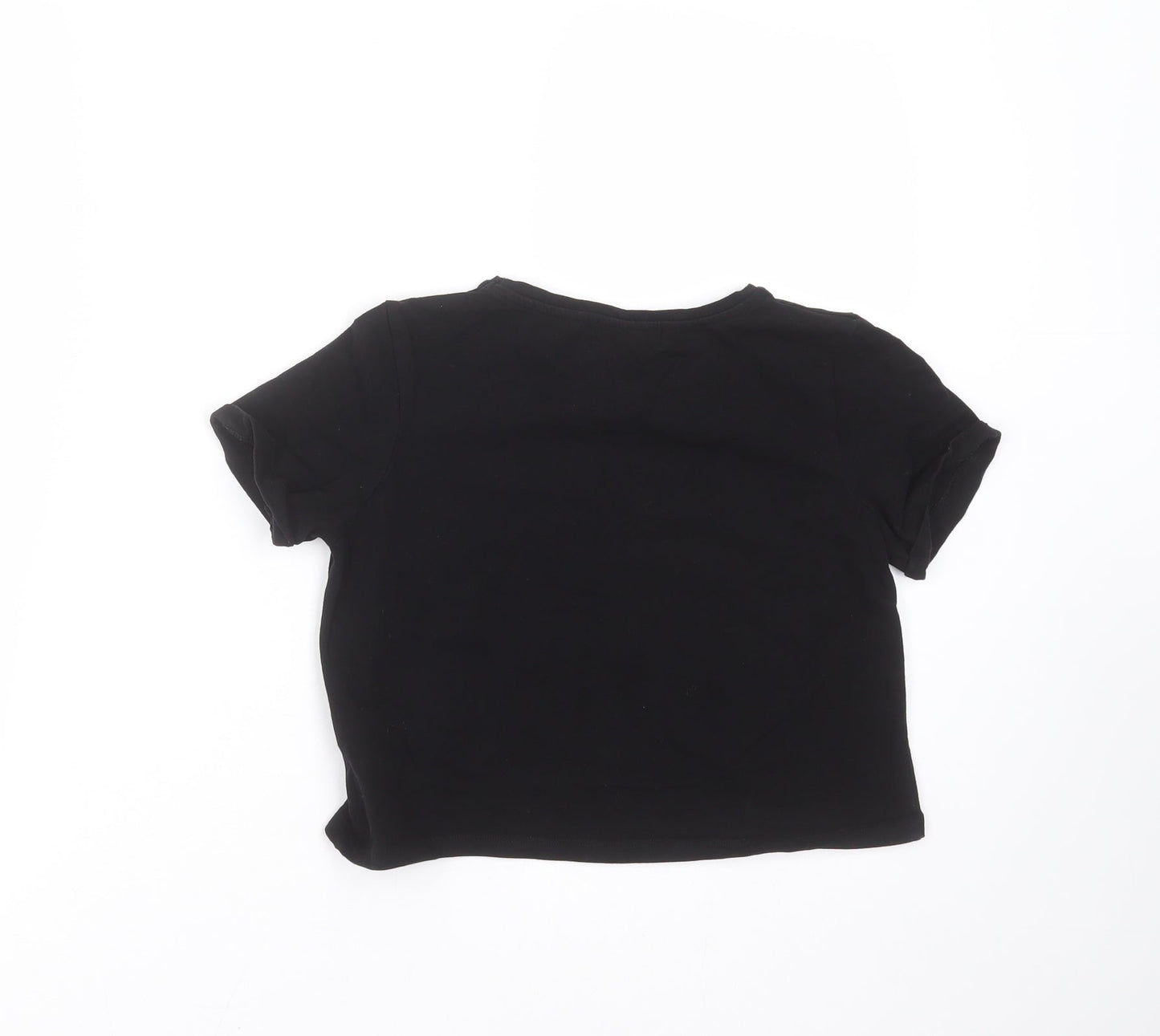 Lipsy Girls Black Solid  Top Pyjama Top Size 9-10 Years  - nap queen