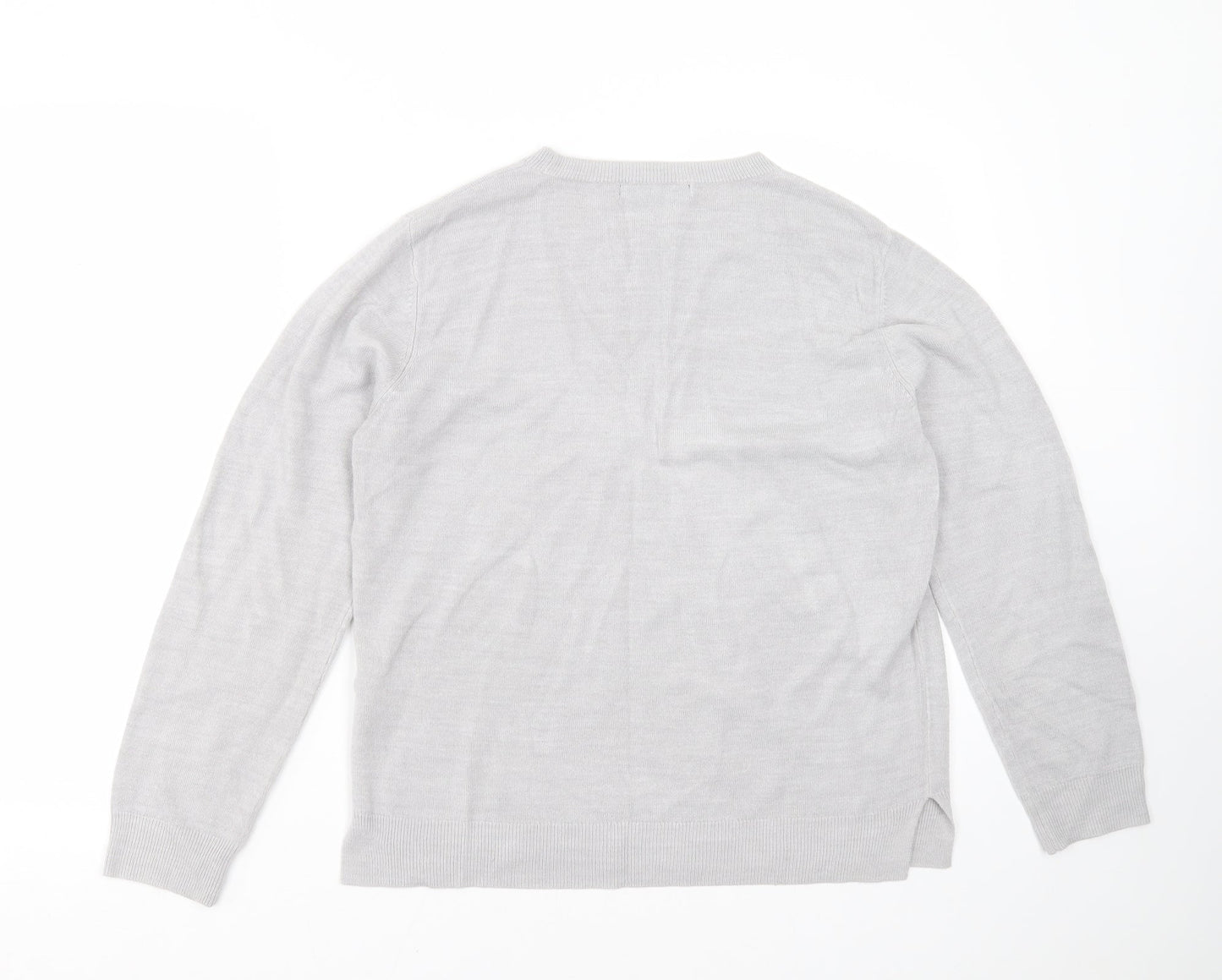 Womens UK Size 14 Marks and Spencer Grey Pullover Jumper