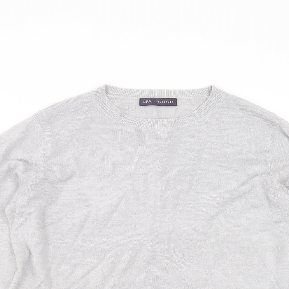 Womens UK Size 14 Marks and Spencer Grey Pullover Jumper