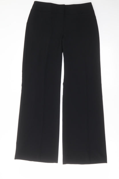 Womens UK Size 8 Marks and Spencer Regular Fit  Black Trousers