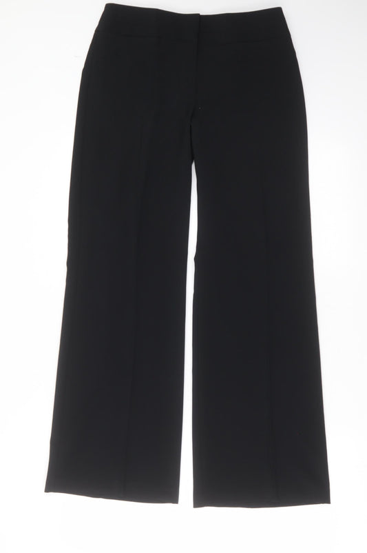 Womens UK Size 8 Marks and Spencer Regular Fit  Black Trousers