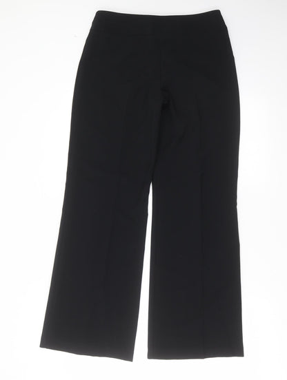 Womens UK Size 8 Marks and Spencer Regular Fit  Black Trousers