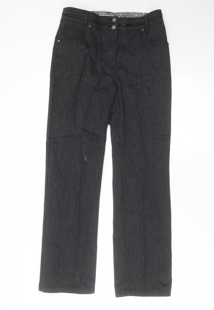 Womens UK Size 8 Marks and Spencer Regular Fit Straight Grey Jeans