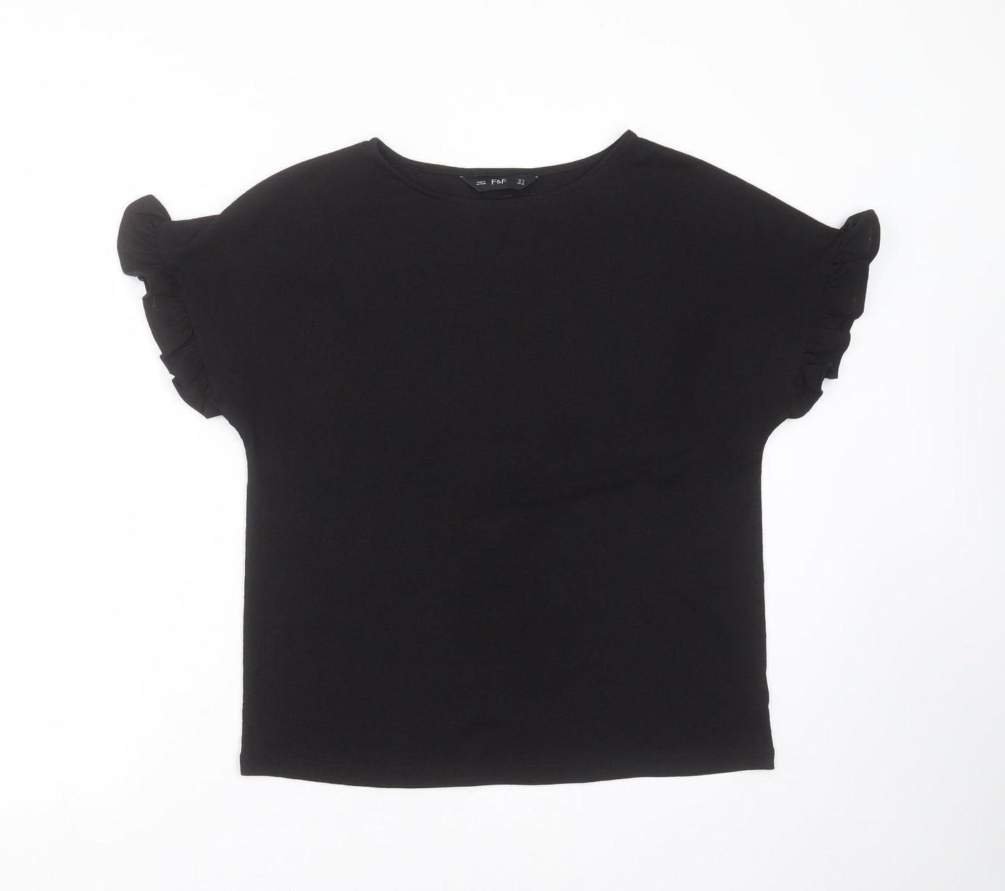 F&F Womens Black   Basic Blouse Size 10