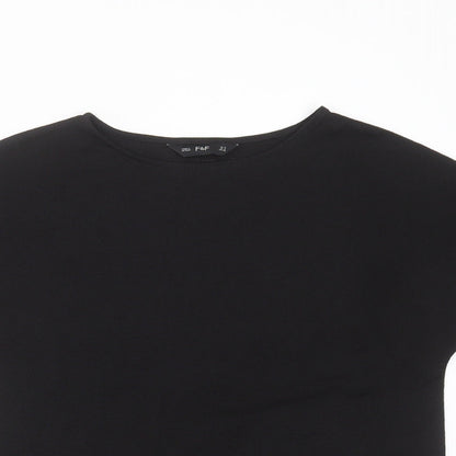 F&F Womens Black   Basic Blouse Size 10