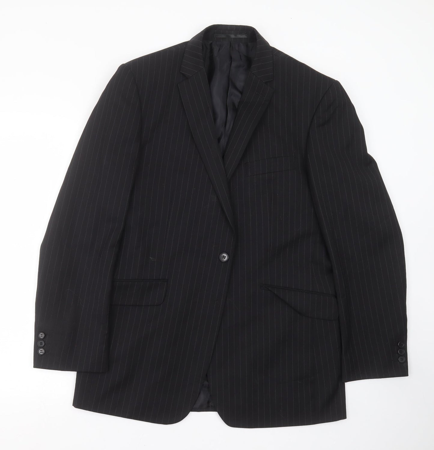 Mens UK Size 40 Burton Regular Black Suit Jacket