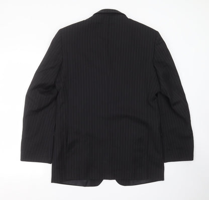 Mens UK Size 40 Burton Regular Black Suit Jacket
