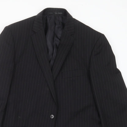 Mens UK Size 40 Burton Regular Black Suit Jacket