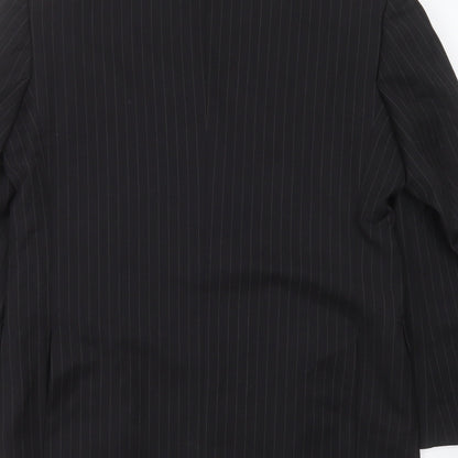Mens UK Size 40 Burton Regular Black Suit Jacket