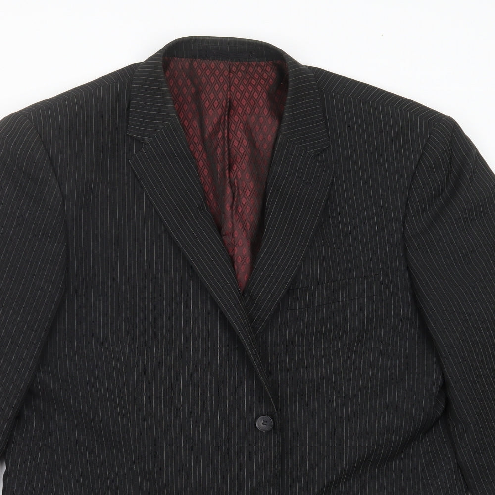 Mens UK Size 42 Taylor & Wright Regular Black Suit Jacket
