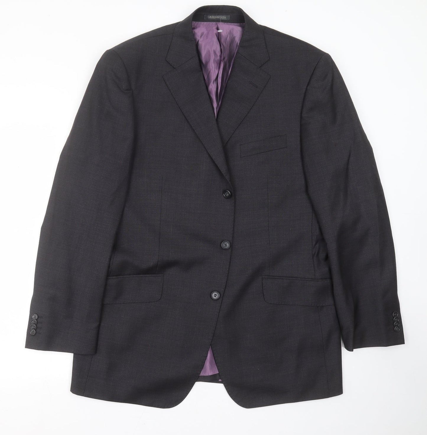 Mens UK Size 42 Greenwoods Elite Regular Grey Suit Jacket