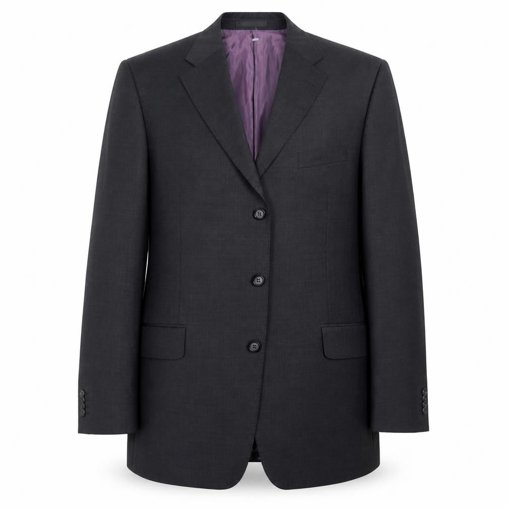 Front view of Greenwoods Elite men’s grey jacket suit jacket, size 42
