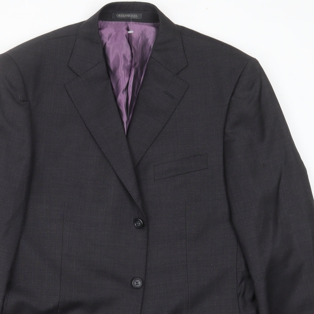 Mens UK Size 42 Greenwoods Elite Regular Grey Suit Jacket