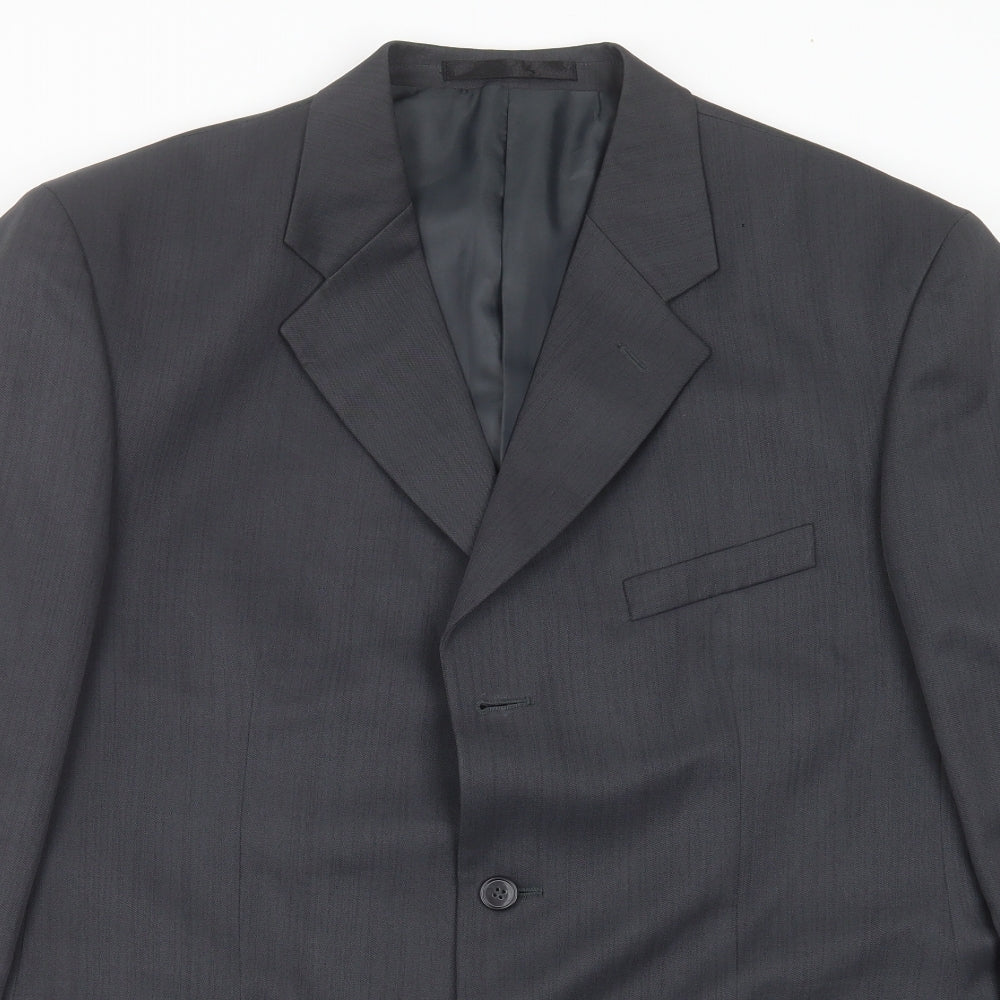 Mens UK Size 42 zantos Regular Grey Suit Jacket