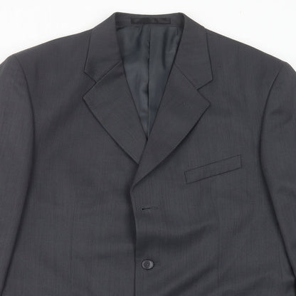 Mens UK Size 42 zantos Regular Grey Suit Jacket