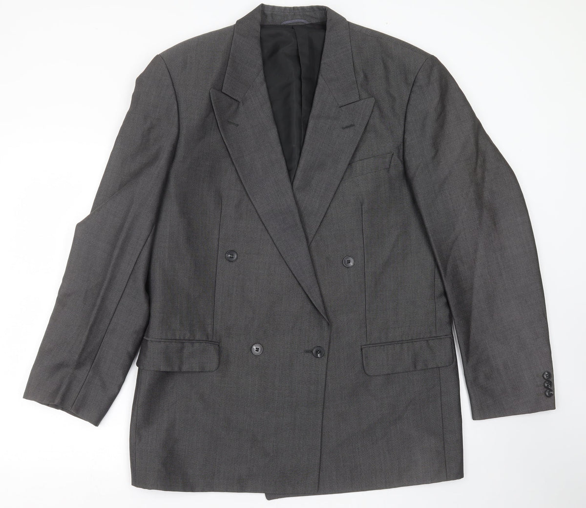 Additional front view of WILVORST men’s grey jacket suit jacket, size 42