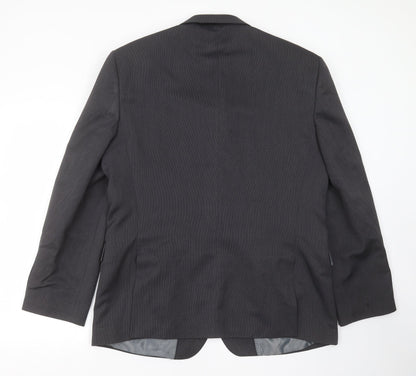 F&F Mens Grey Geometric  Jacket Suit Jacket Size 46