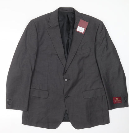 Mens UK Size 42 Scott & Taylor Regular Grey Suit Jacket