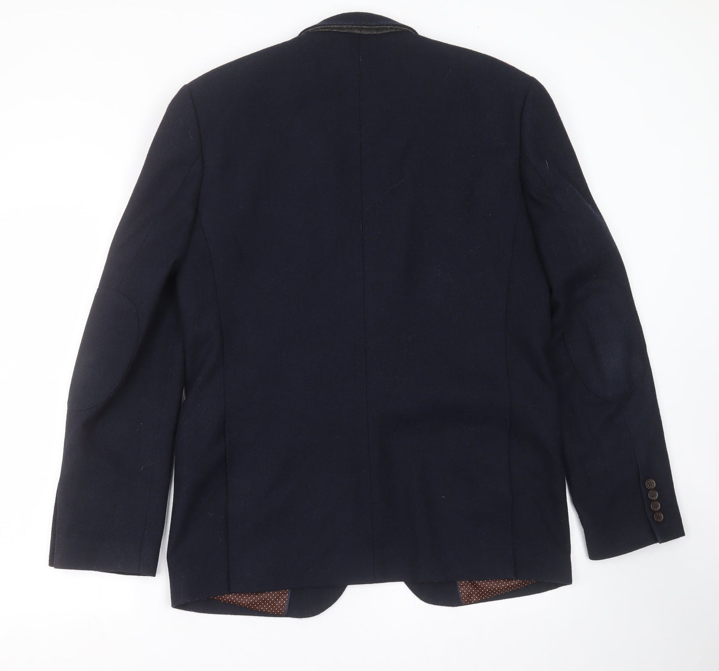 Mens UK Size M Cedar Wood State Regular Blue Suit Jacket