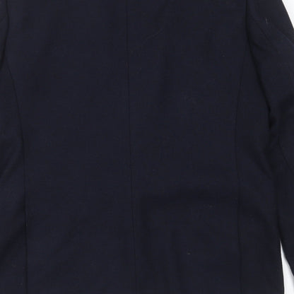 Mens UK Size M Cedar Wood State Regular Blue Suit Jacket