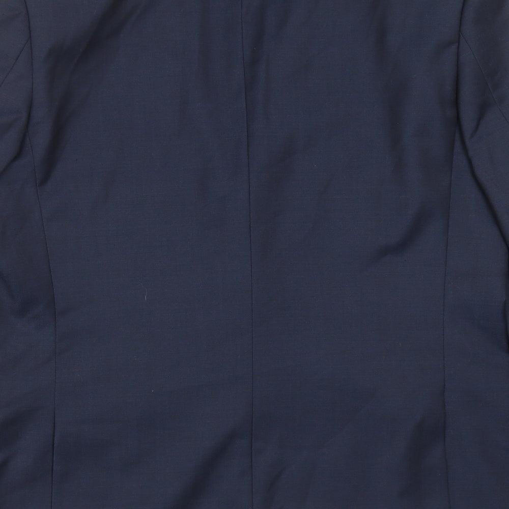 Mens UK Size 42 Topman Regular Blue Suit Jacket