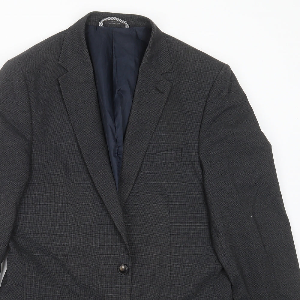 Mens UK Size 38 Marks and Spencer Regular Grey Suit Jacket
