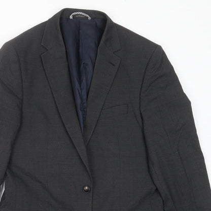 Mens UK Size 38 Marks and Spencer Regular Grey Suit Jacket