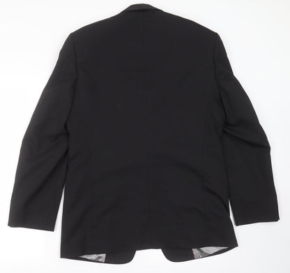 ARMANDO Mens Black   Jacket Suit Jacket Size 38