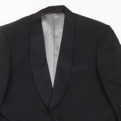 ARMANDO Mens Black   Jacket Suit Jacket Size 38
