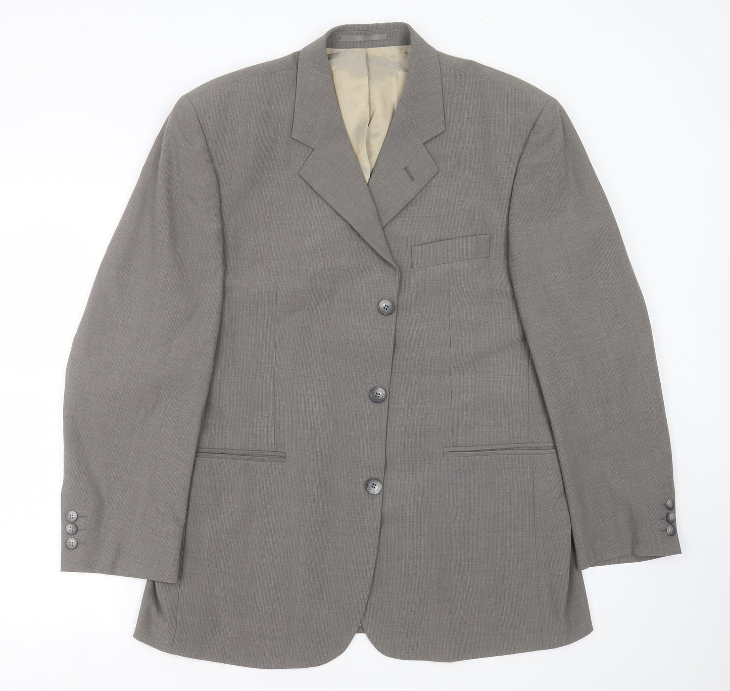 Mens UK Size 42 Karl Jackson Regular Grey Suit Jacket