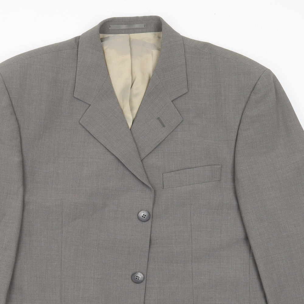 Mens UK Size 42 Karl Jackson Regular Grey Suit Jacket