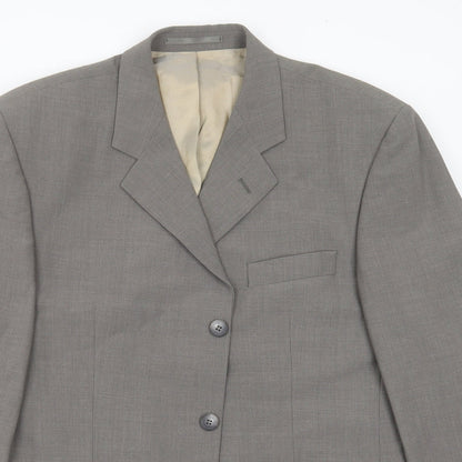 Mens UK Size 42 Karl Jackson Regular Grey Suit Jacket