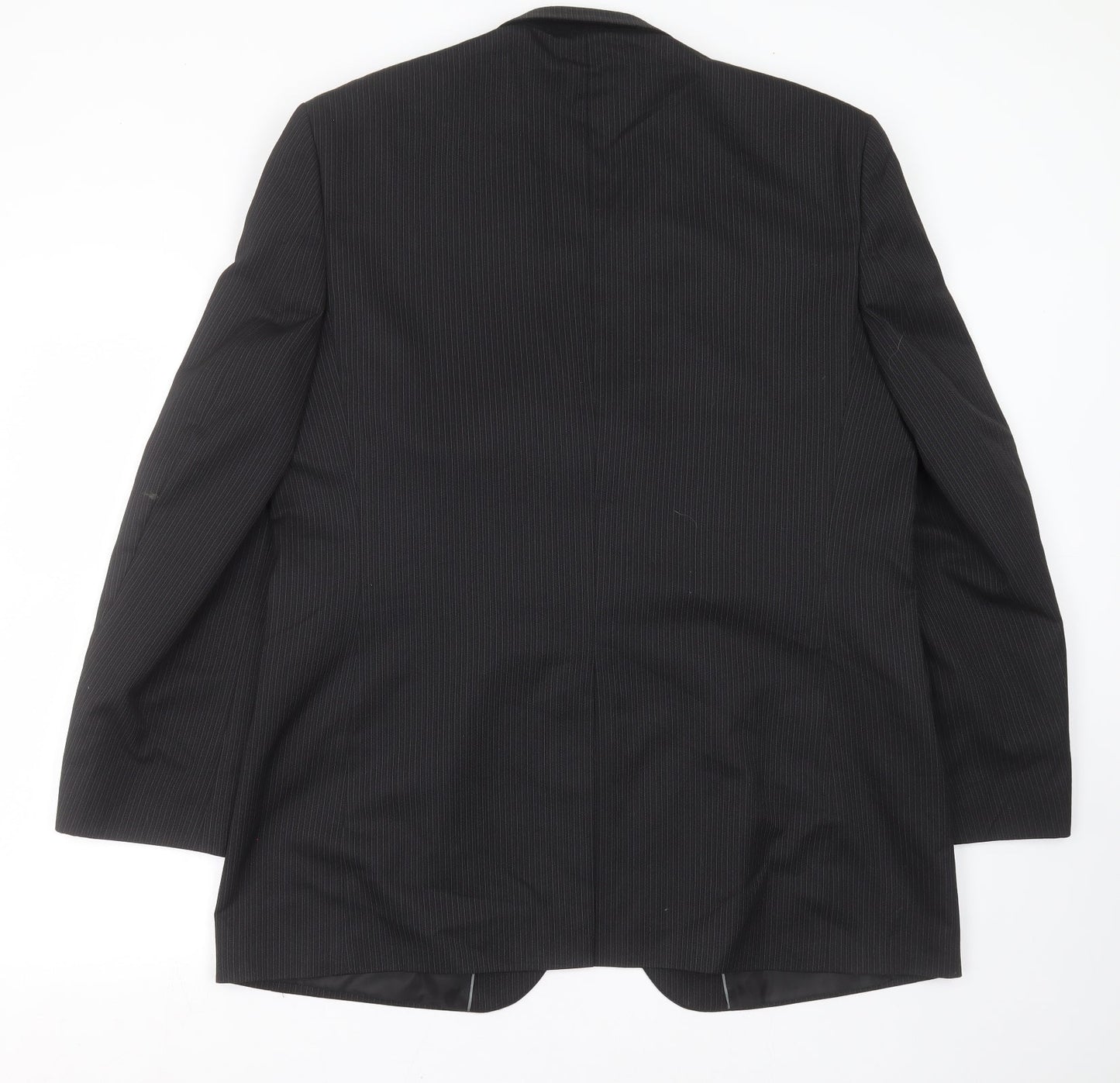 F&F Mens Black Striped  Jacket Suit Jacket Size 44