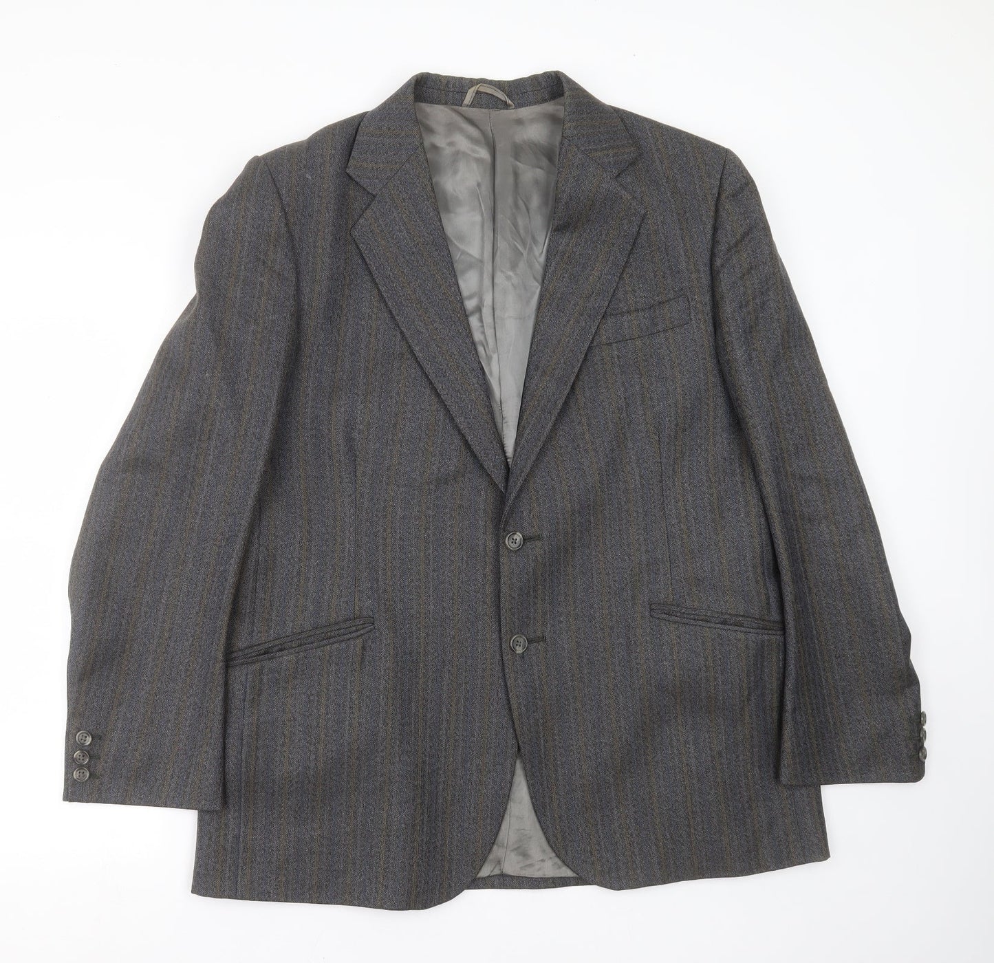 Mens UK Size 42 Preworn Regular Grey Suit Jacket