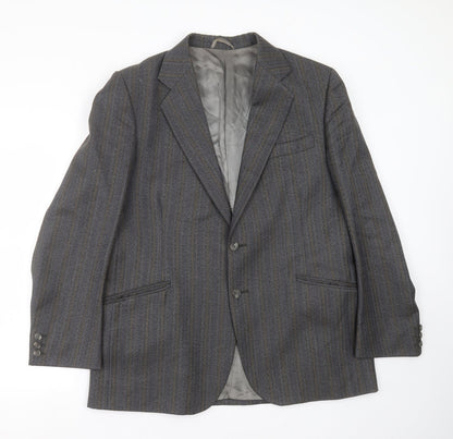 Mens UK Size 42 Preworn Regular Grey Suit Jacket