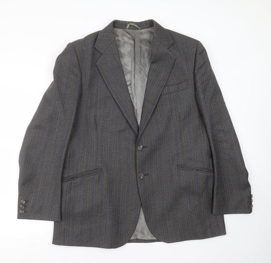 Mens UK Size 42 Preworn Regular Grey Suit Jacket