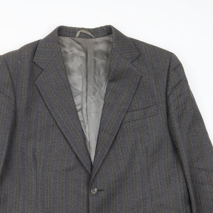 Mens UK Size 42 Preworn Regular Grey Suit Jacket