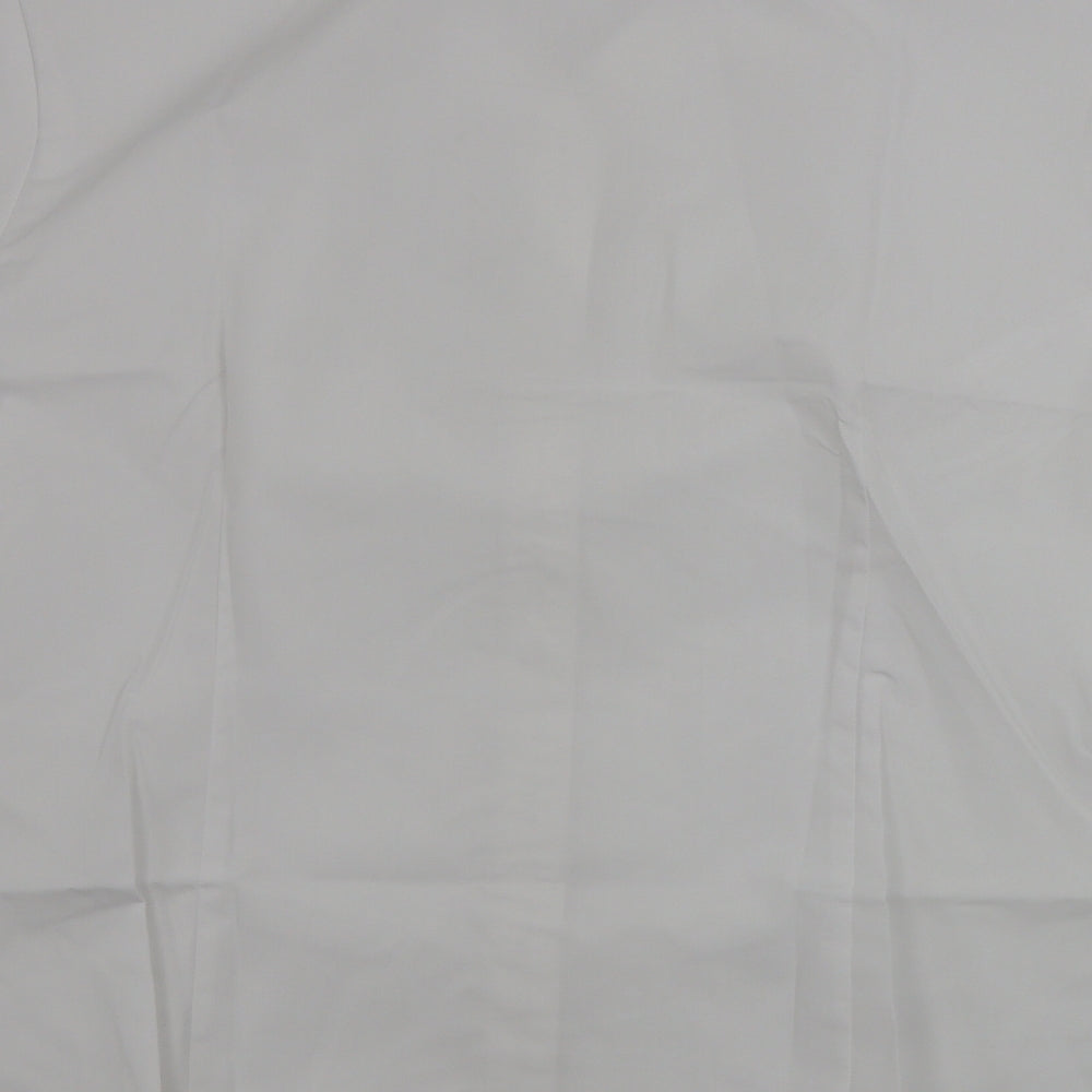 Womens UK Size 16 disley White Basic Button-Up