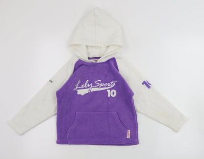 lily by lily  Boys Purple   Pullover Hoodie Size 2-3 Years