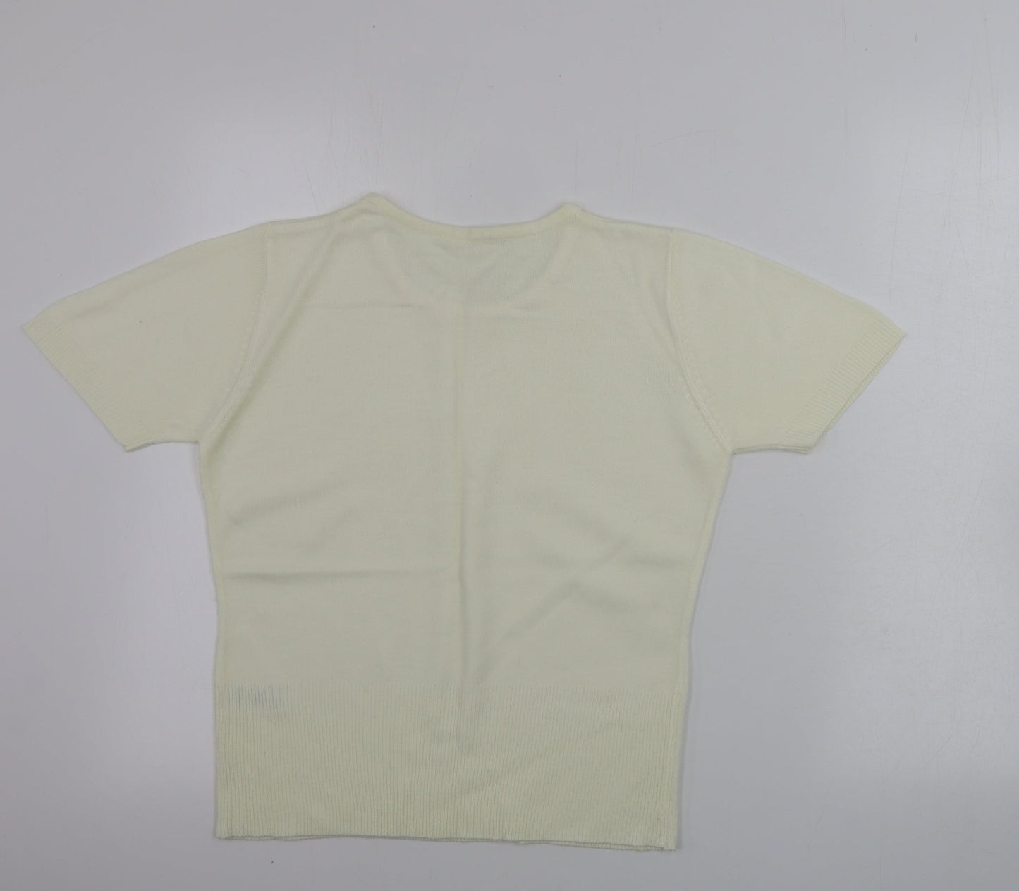 Womens UK Size 10 Preworn Ivory Pullover Jumper