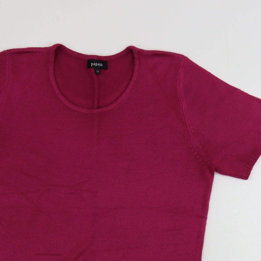 Womens UK Size 12 Matalan Purple Pullover Jumper