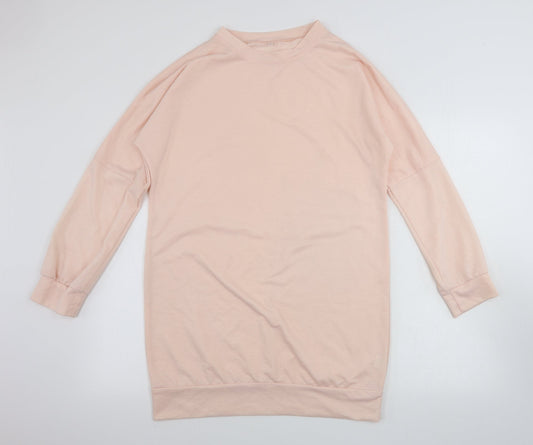 Womens UK Size L Preworn Pink Pullover Jumper