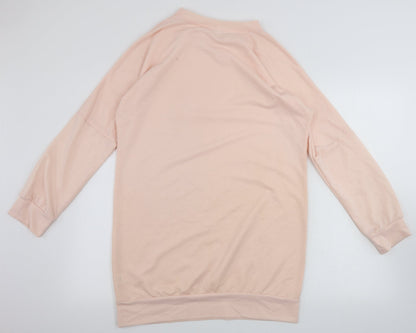 Womens UK Size L Preworn Pink Pullover Jumper