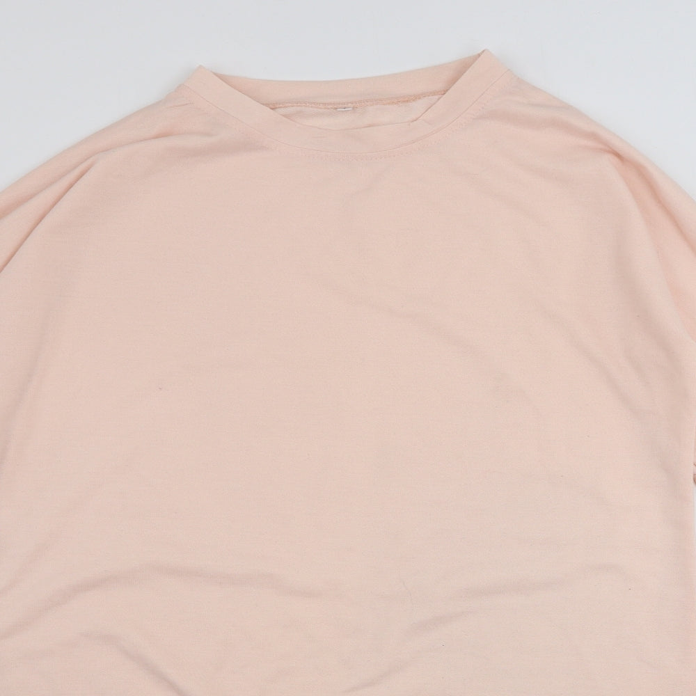Womens UK Size L Preworn Pink Pullover Jumper