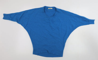 Womens UK Size S Precis Blue Pullover Jumper