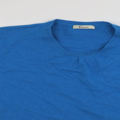 Womens UK Size S Precis Blue Pullover Jumper