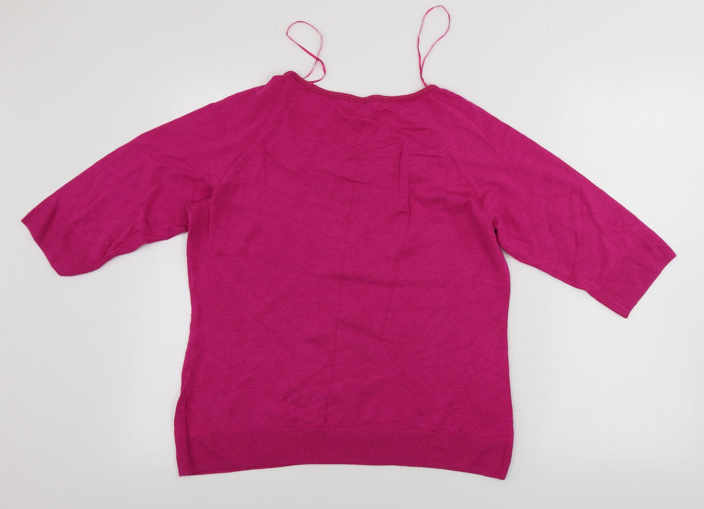 Womens UK Size 14 Marks and Spencer Pink Pullover Jumper