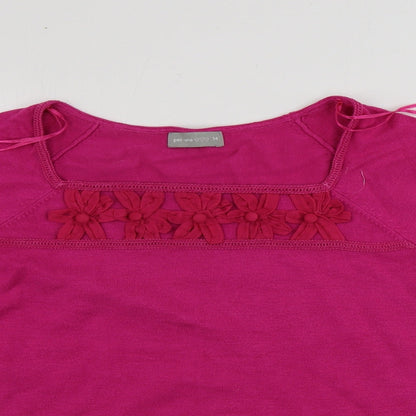 Womens UK Size 14 Marks and Spencer Pink Pullover Jumper