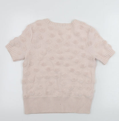 Womens UK Size S French Connection Pink Pullover Jumper