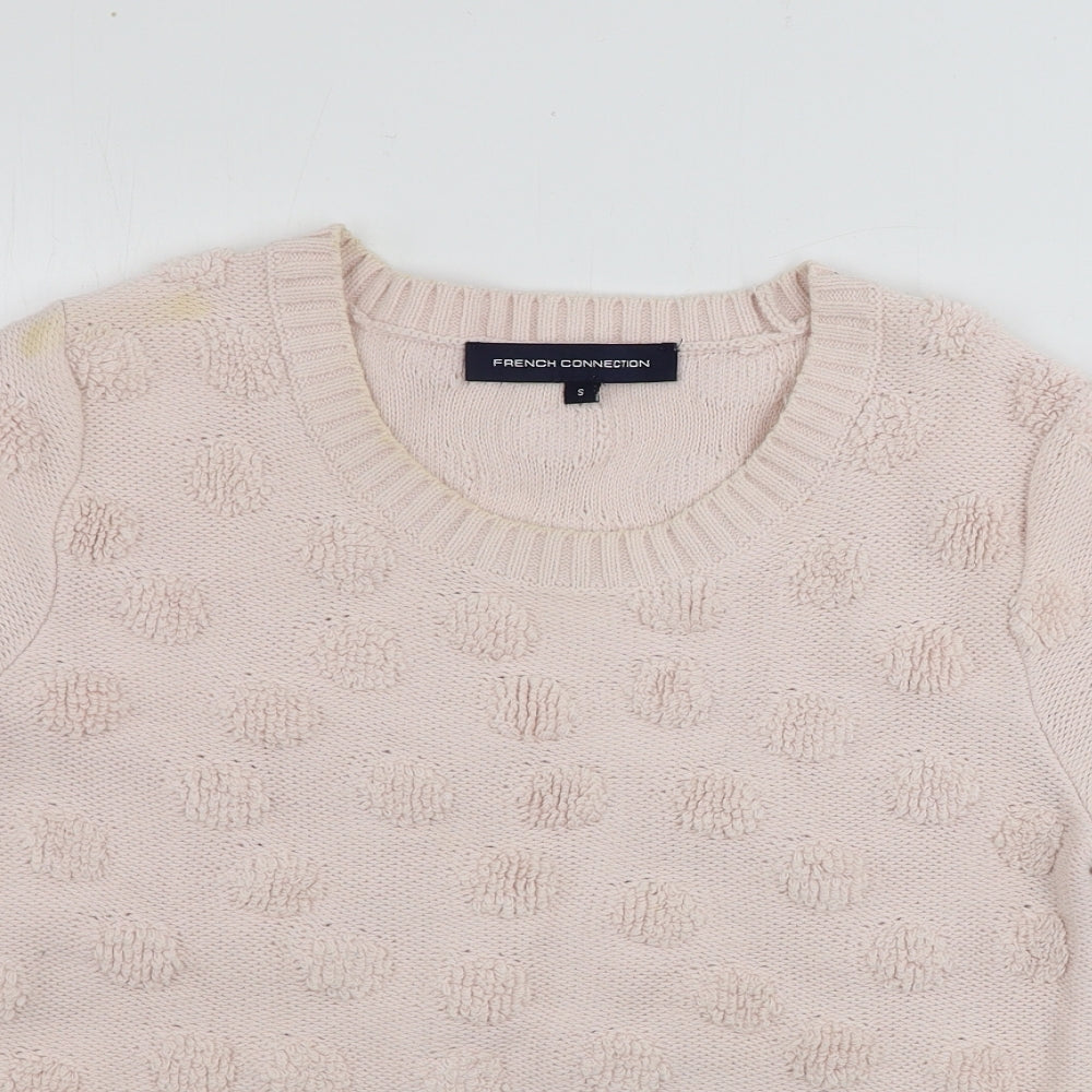 Womens UK Size S French Connection Pink Pullover Jumper